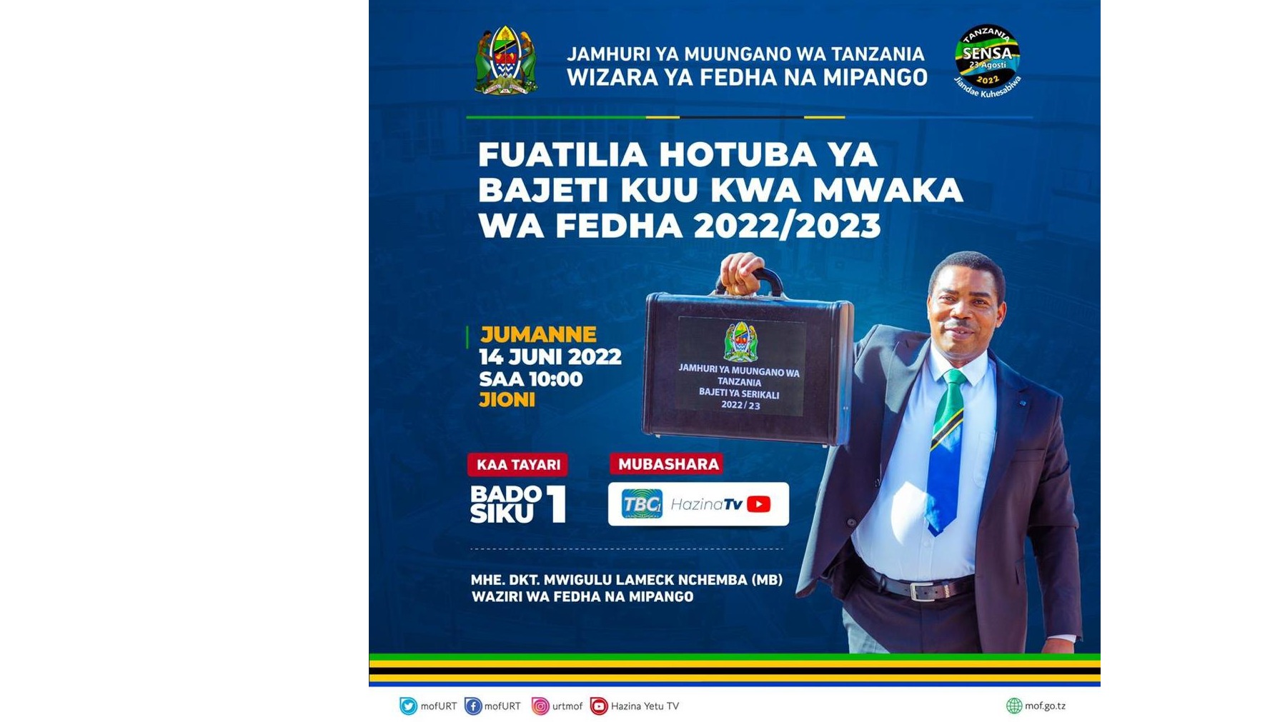 Bajeti Kuu kwa Mwaka wa Fedha 2022/2023