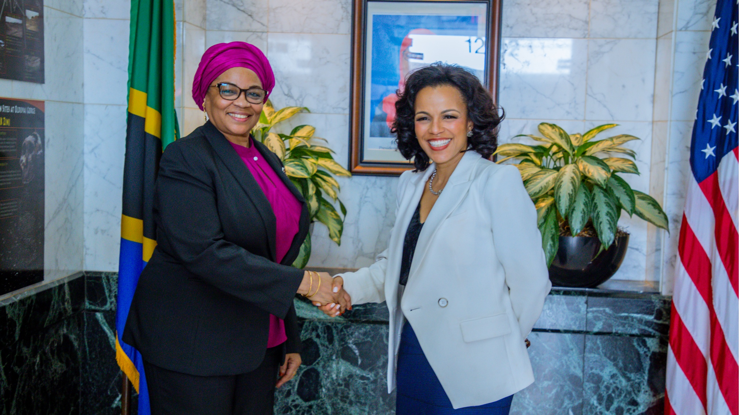 DKT. NATU MWAMBA ATETA NA MKURUGENZI MTENDAJI WA MFUKO WA CIF, JIJINI WASHINGTON MAREKANI