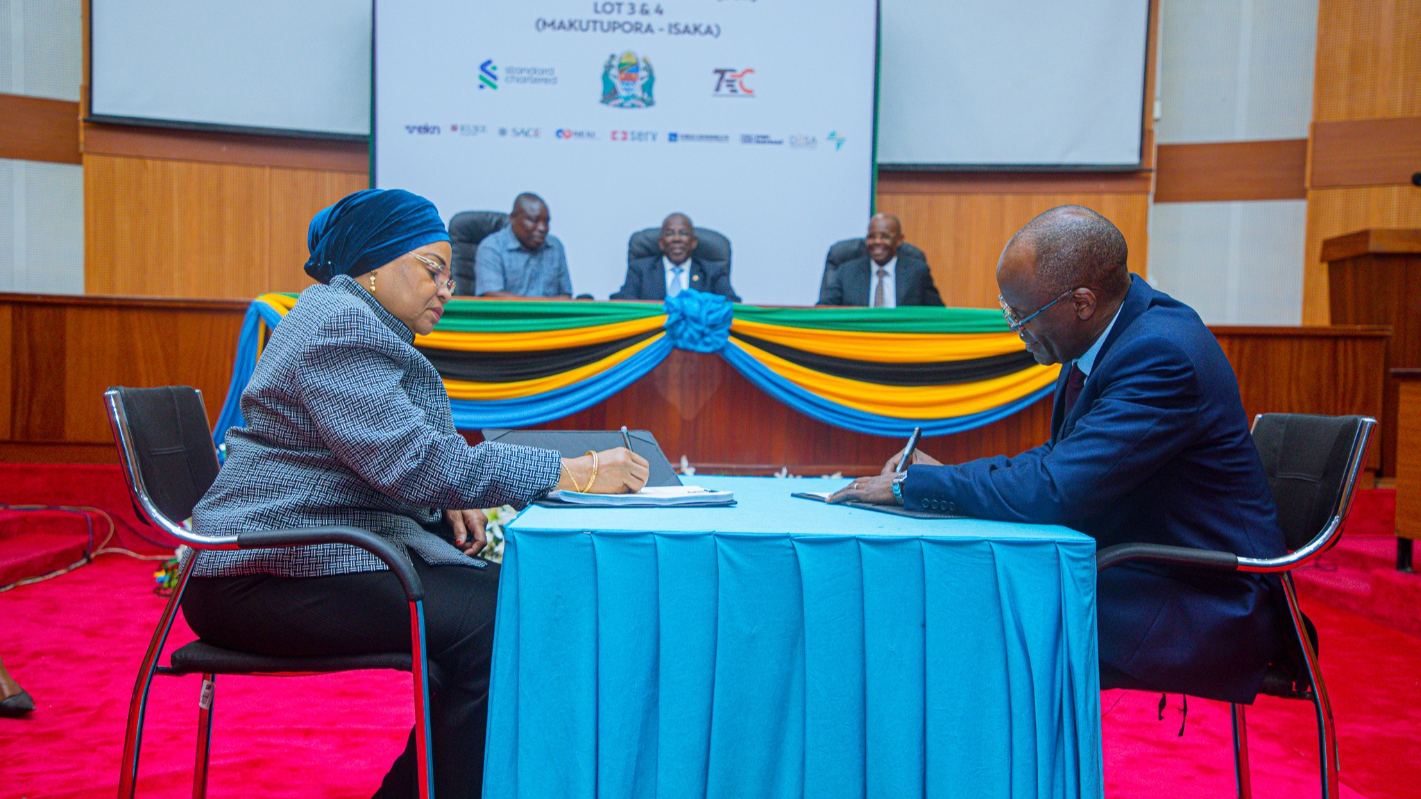 SERIKALI YASAINI MKATABA WA DOLA ZA MAREKANI BI.1.28 ZA UJENZI WA SGR MAKUTUPORA HADI ISAKA.