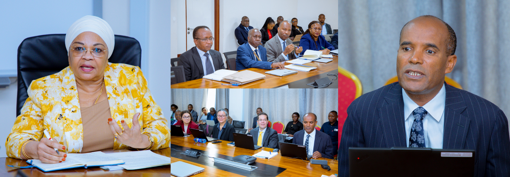 Katibu Mkuu Wizara ya Fedha, Dkt. Natu El-maamry Mwamba, afungua Kikao kazi cha Wataalamu wa Serikali ya Tanzania na Ujumbe kutoka Shirika la Fedha la Kimataifa (IMF), kilichofanyika Ofisi za Wizara ya Fedha, Treasury Square, jijini Dodoma.